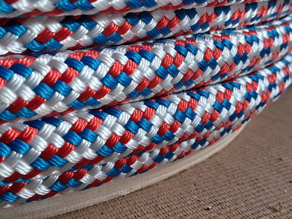 9/16 x 50 ft. Double Braid-Yacht Braid Polyester Rope. RWB