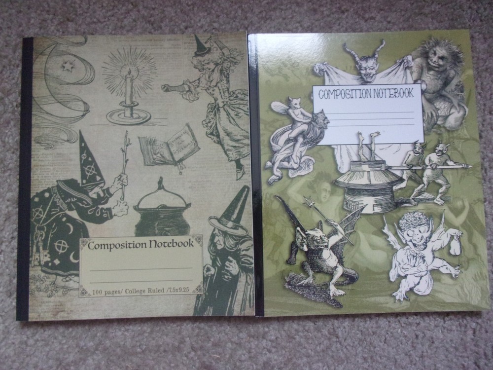 Two Halloween Theme Composition Notebooks