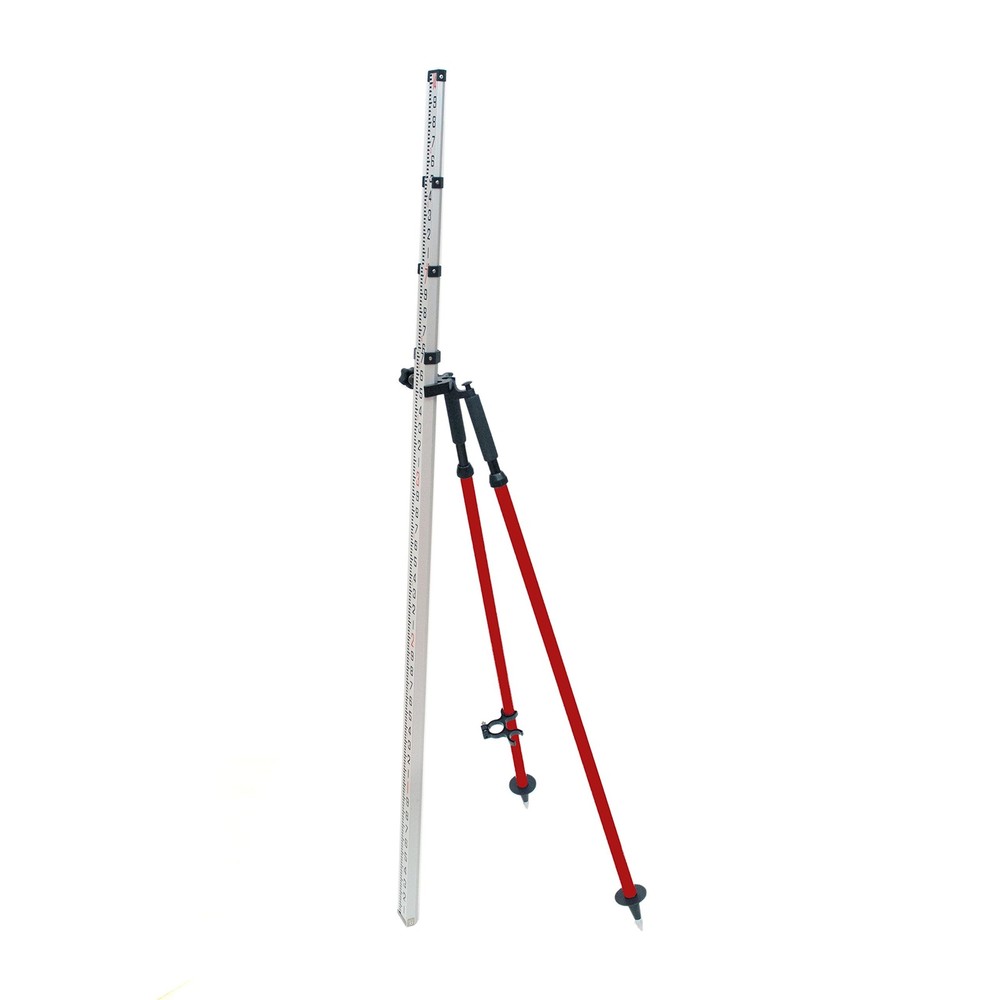 AdirPro Barcode Rod Bipod-Leveling Bipod with Thumb Release Locking System