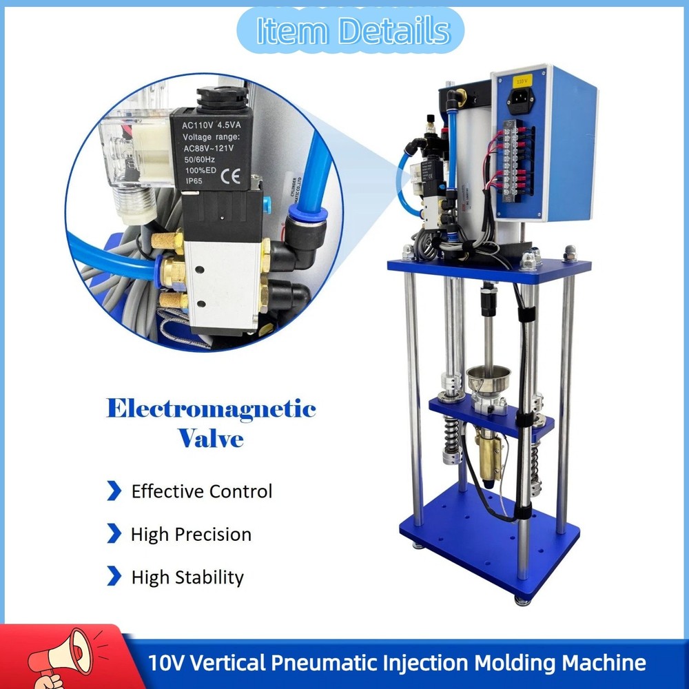 110V Pneumatic Injection Molding Machine Lab Prototype Plastic Injection