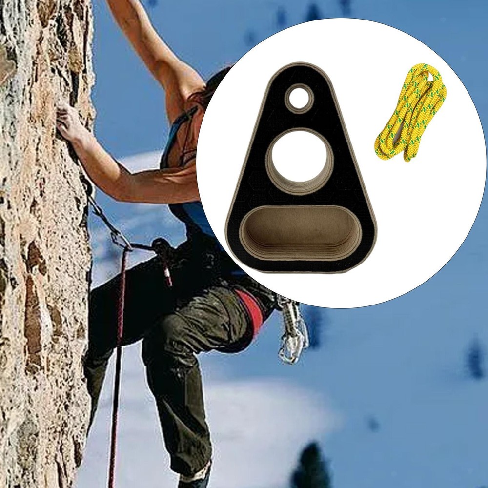 Climbing Hangboard Pull up Exercise with Hanging Rope for Climbers Practice