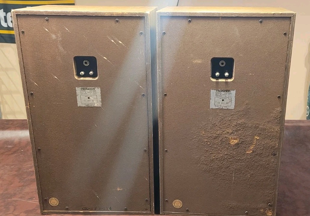 Vtg Pair Pioneer CS-33A Floor Speakers Tested Sounds Great Decor