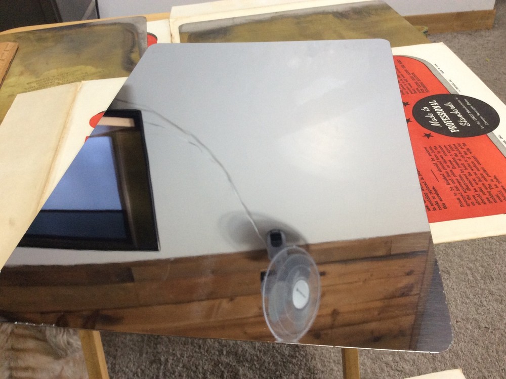 4 Vintage REXO Chrome Squeegee Plate Film Developing 10x14