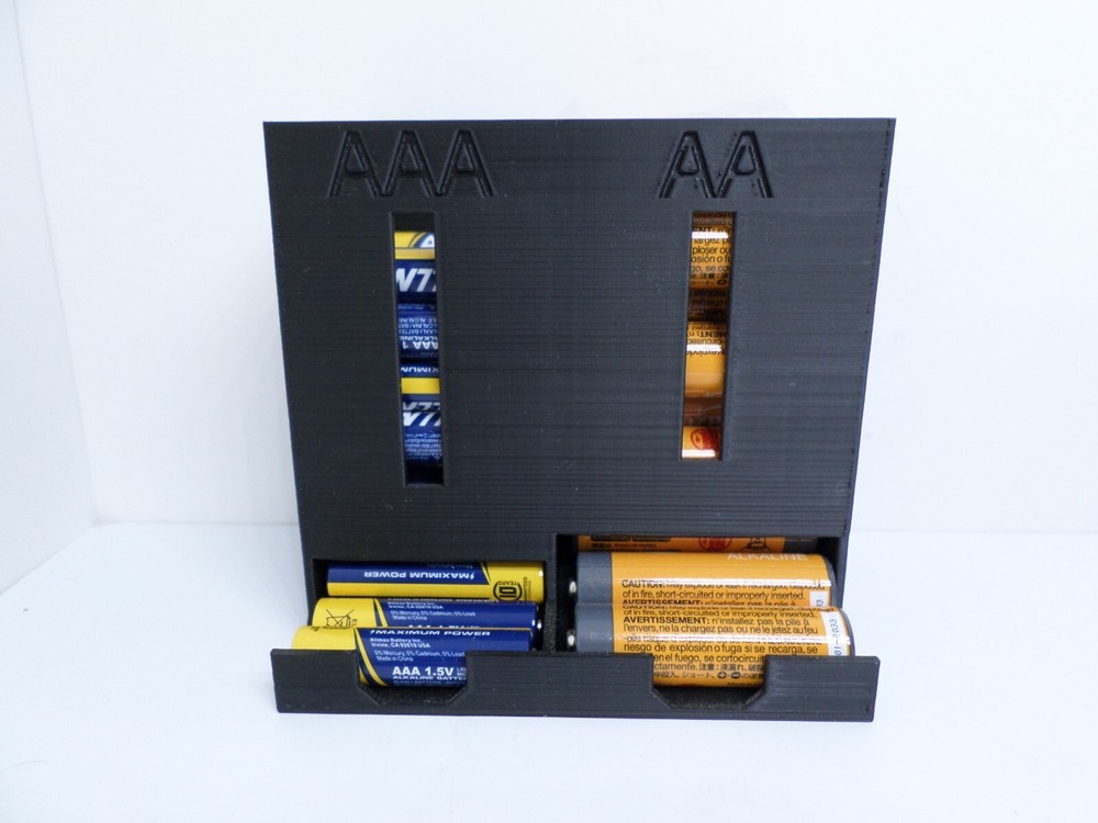 AA - AAA Battery Storage Dispenser / Organizer, 3D Printed!