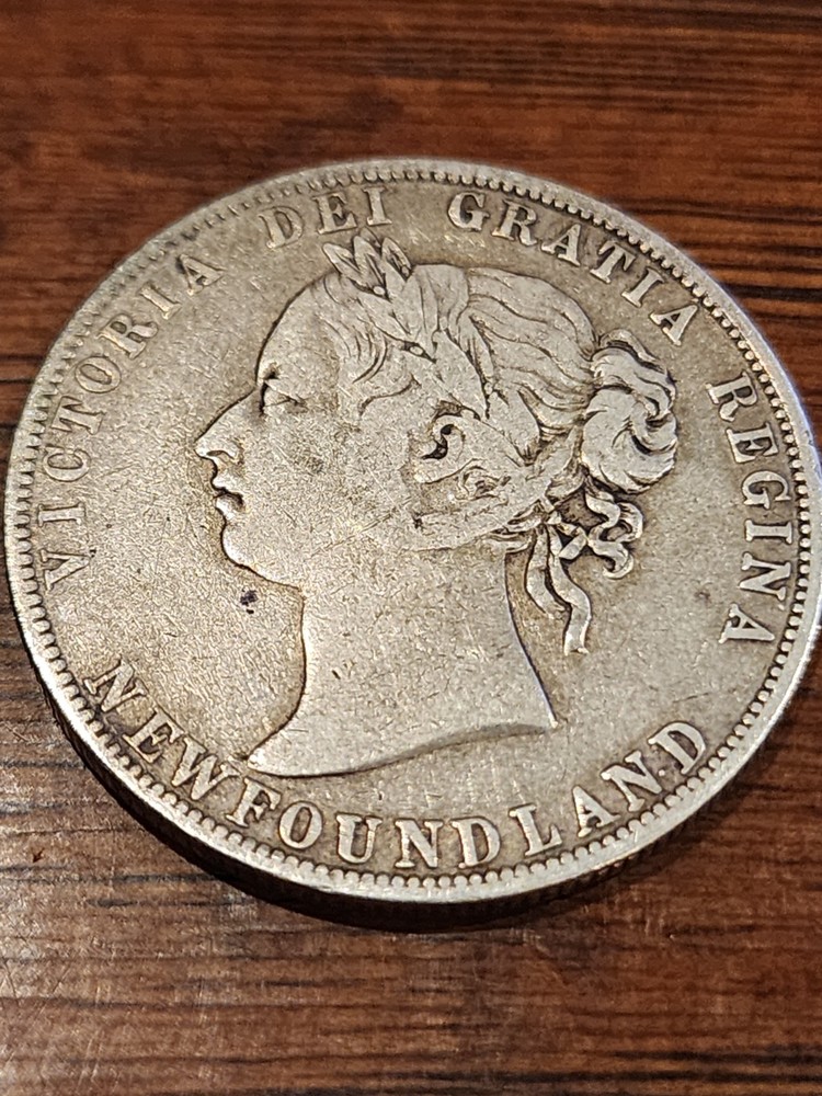 1896 Newfoundland 50 Cents Silver Coin