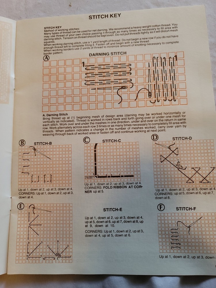 Introducing Net Darning-Net Darning Samplers-Net Darning Country Style Booklets