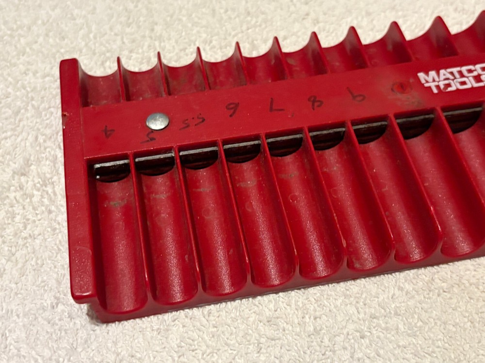 Matco LSH120 Magnetic Socket Rack for 1/4" Sockets - Red