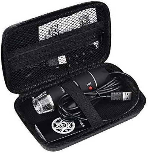 Versatile EVA Microscope Carrying Case - Zipper Closure & Accessory Compartment