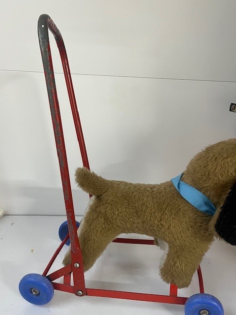 Vintage Push Along Dog