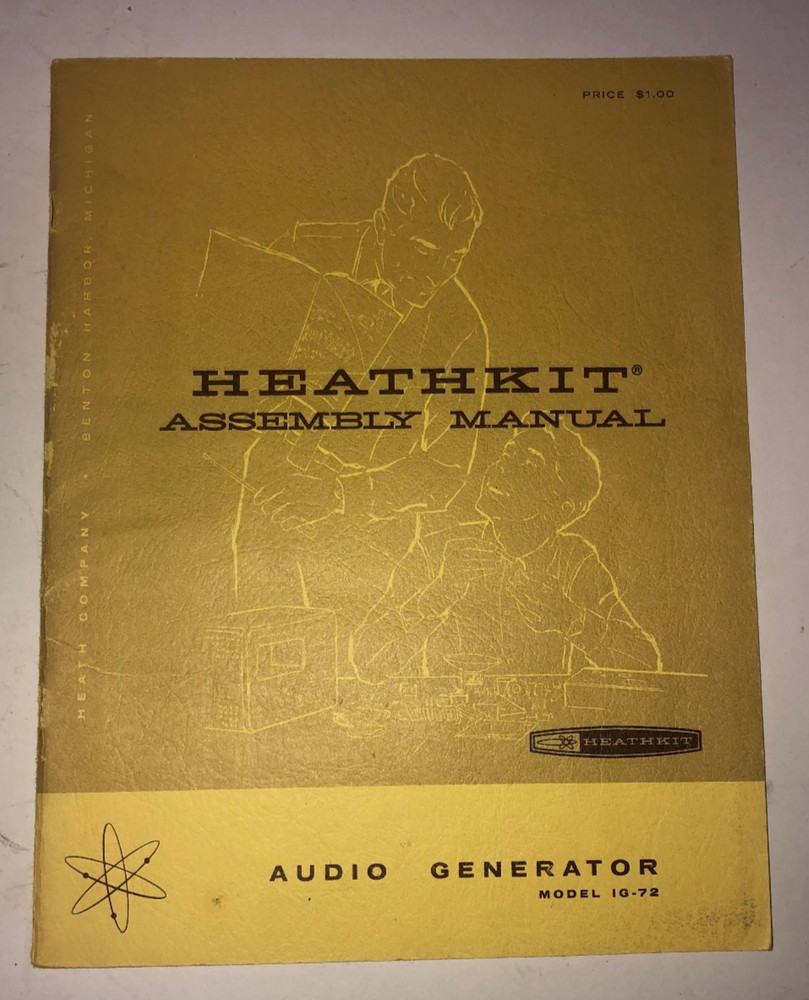 Heathkit IG-72 Audio Generator with manual - Works See Pics & Description
