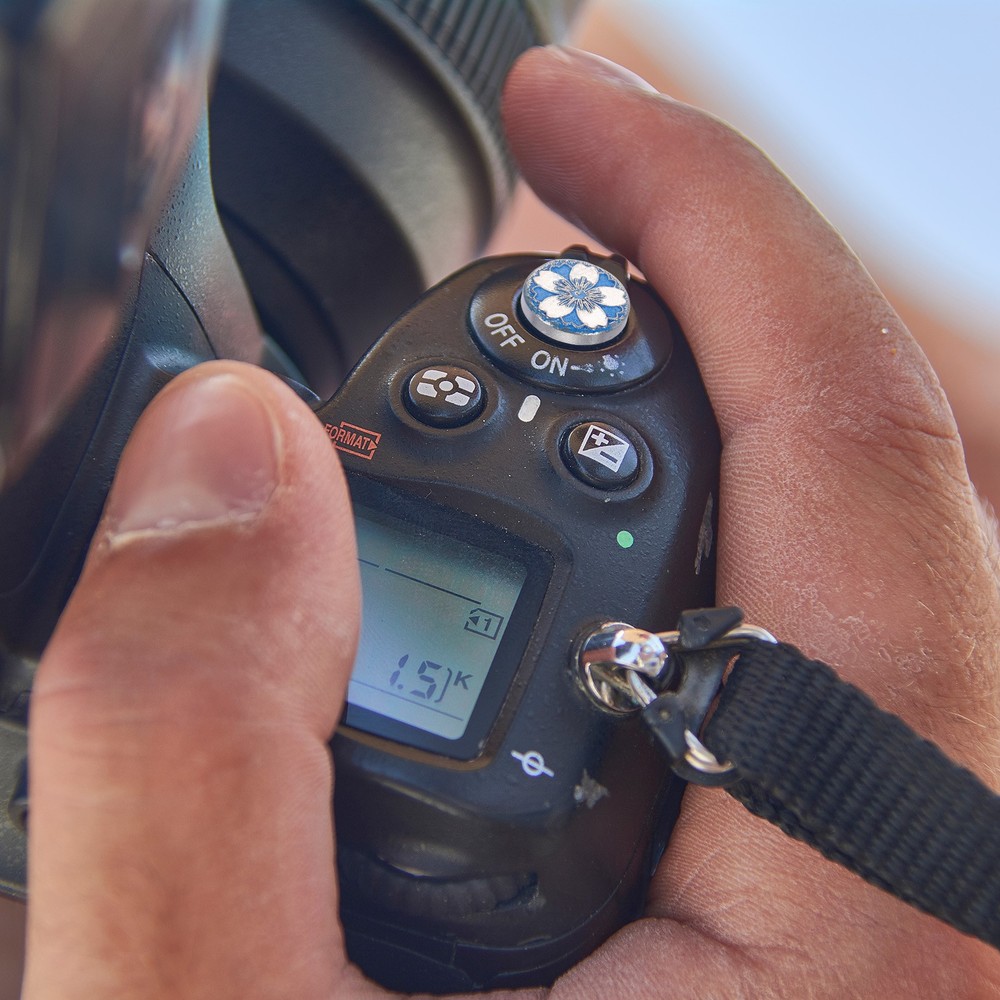 Shutter Button (Silver) Camera Soft Release Button Threaded, for Fuji
