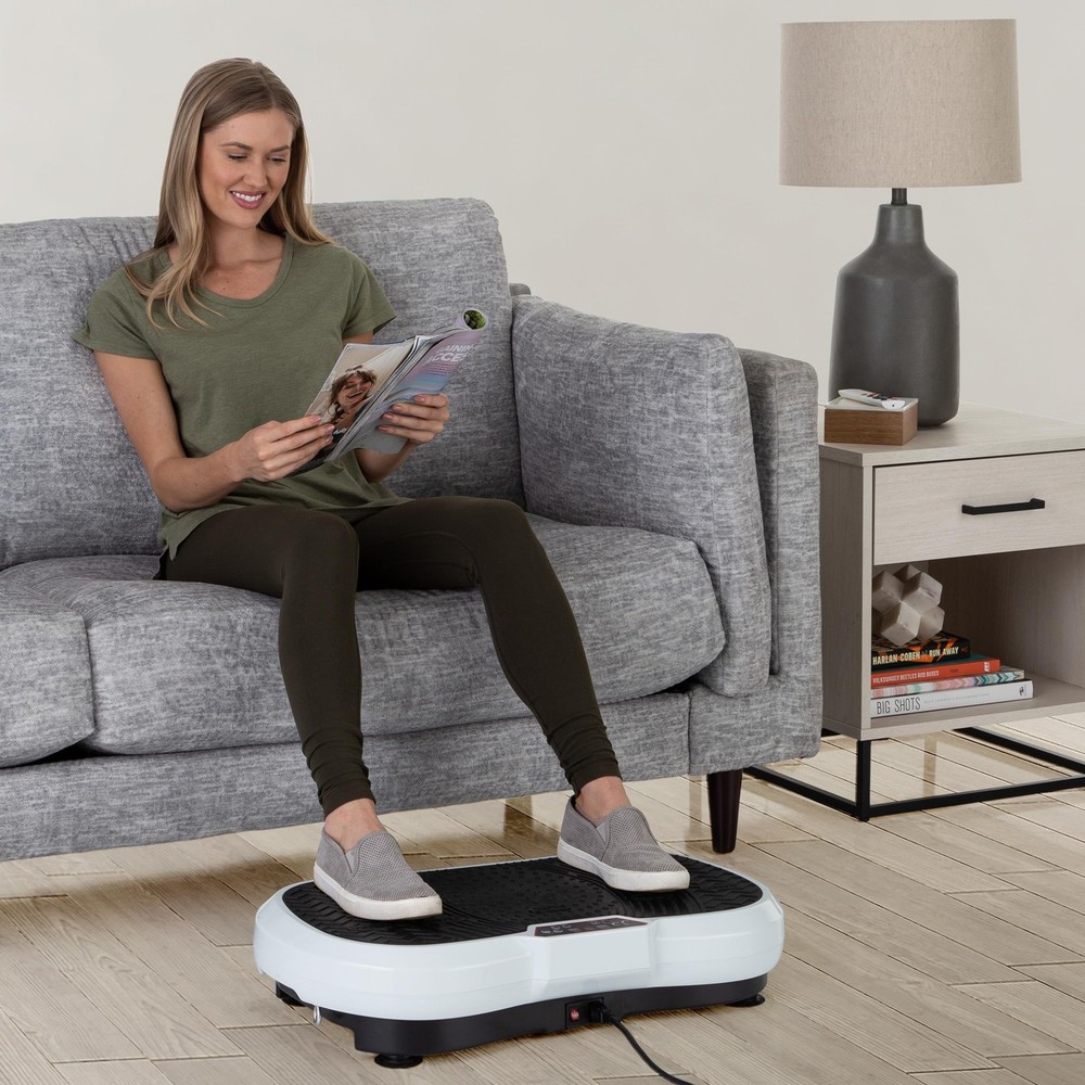 Vibration Plate Exercise Machine - Vibrating Platform with Adjustable Speed a...