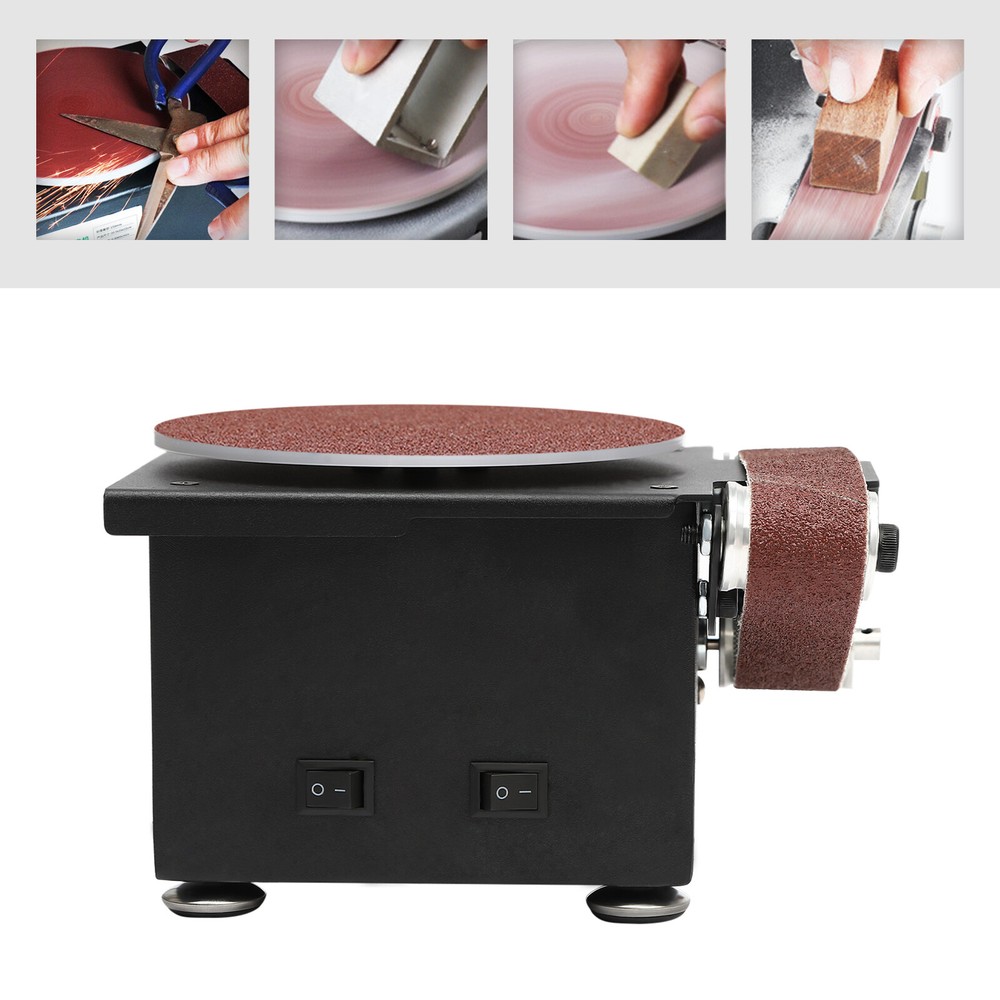 6inch Electric Disc Sander Machine Edge Sharpener Mini Bench Polisher Tools Kits
