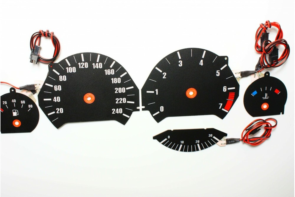 BMW E34 Original Design Glow Gauge Plasma Dials Speedometer Shift Indicato