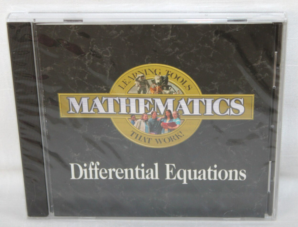 Mathematics Differential Equations Learning Tools Pro One Software PC-ROM