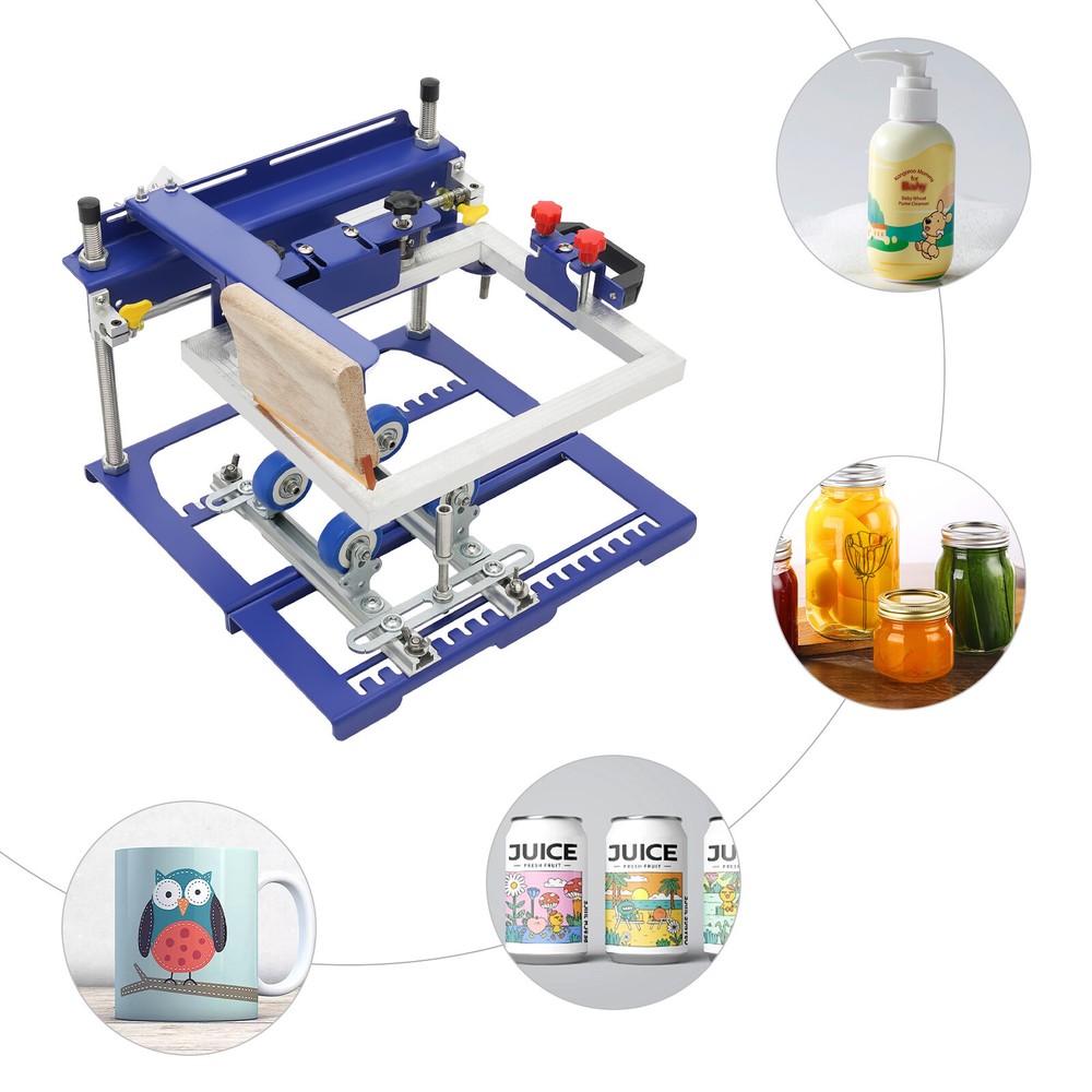 Surface Bottle Screen Printing Machine For Cylindrical & Conical Products Curved