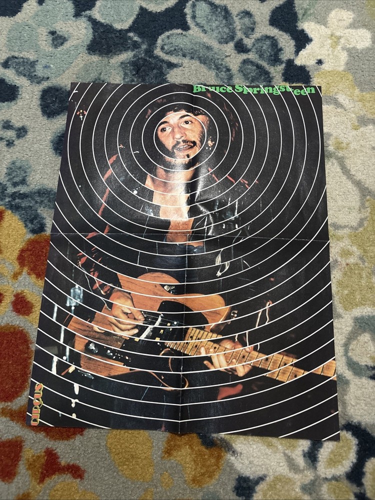 Bruce Springsteen Circus Poster  Centerfold 1975