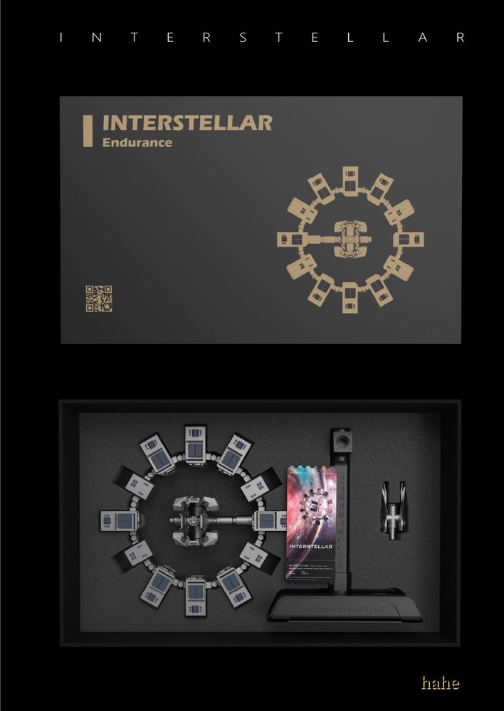 Interstellar Endurance Space Station Rotatable Model Ornament 3D Printed Model