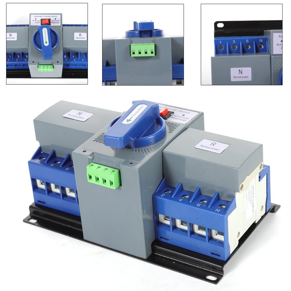 Dual Power Automatic Transfer Switch kit 63 A 4P ATS Generator Changeover Switch