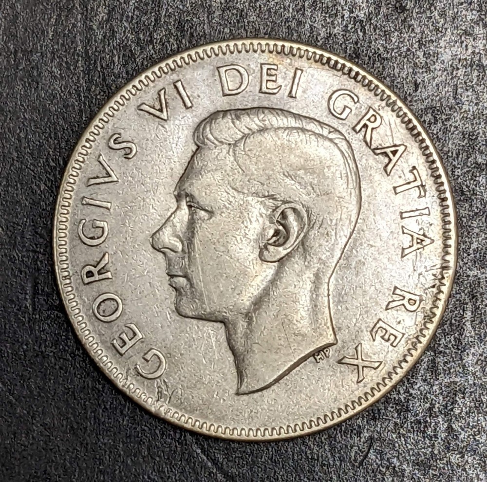 1954 Canada Silver Half Dollar Elizabeth II