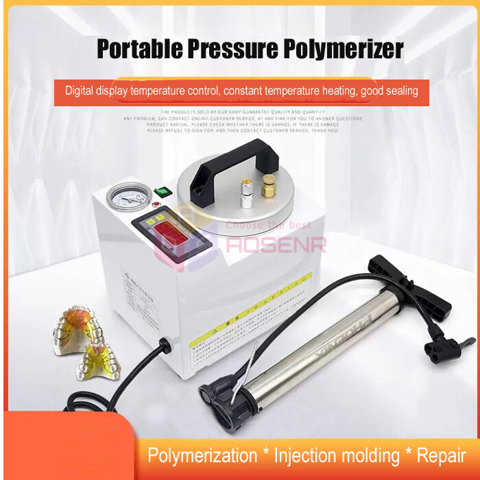 Dental Lab Polymerizer Curing Pressure Pot Polymerizing Machine with Air Pump