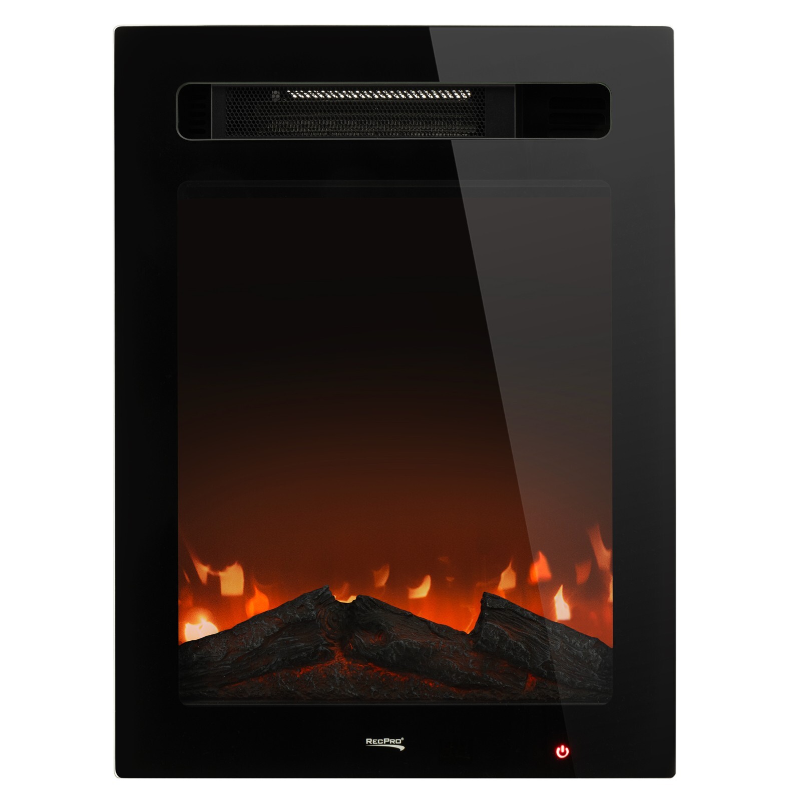 RV 18" Recessed Electric Fireplace Heater for Motor Home Camper Trailer Heating