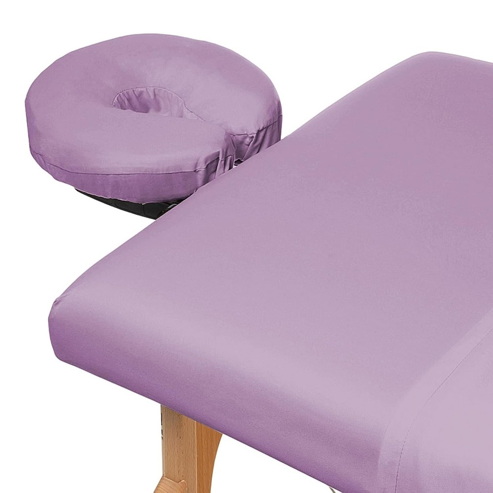 3-Piece Microfiber Massage Table Sheet Set - Facial Bed Cover - Includes Fla...