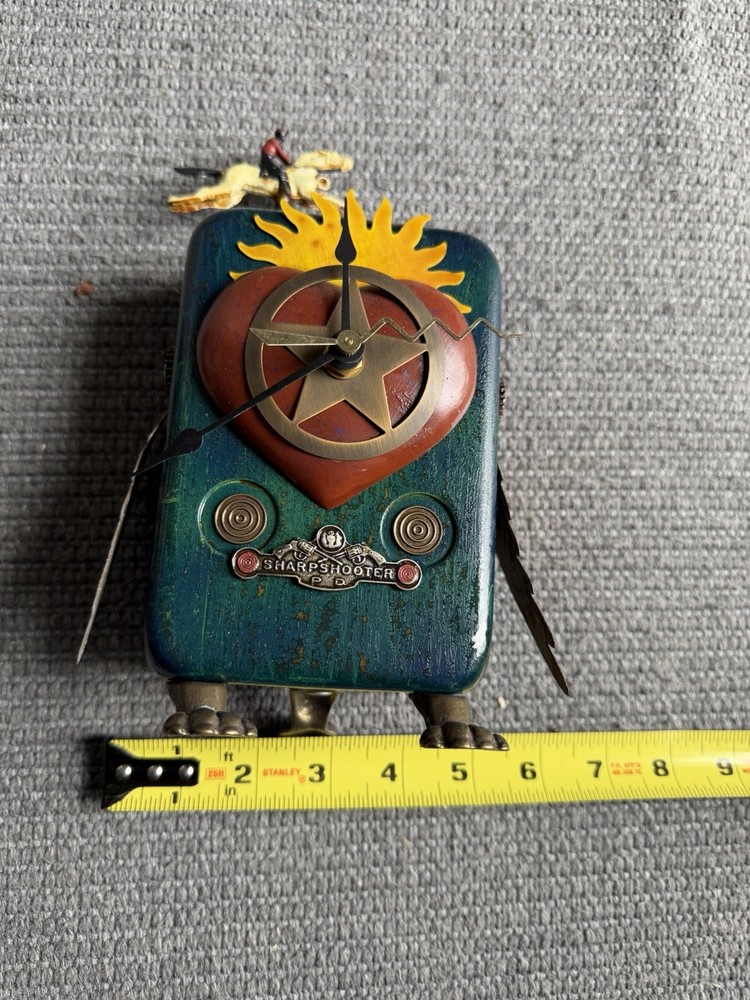 Assemblage Clock Art (Sharp Shooter)