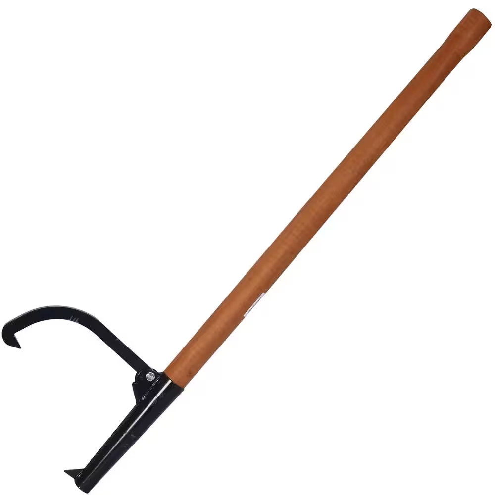 Log Peavy Cant Hook 48 In. Peavey Point Logging Tool Log Roller Tool 15 In. Open