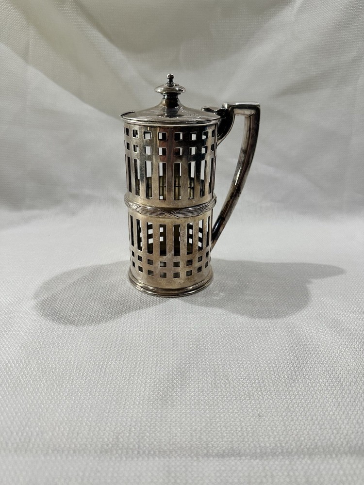 Smith Silver Co Mustard Pot Server, Silver Soldered Pitcher