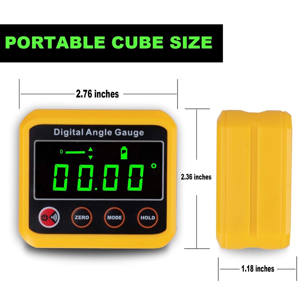 Magnetic Digital Angle Finder Protractor Inclinometer Cube Digital Level Angle G
