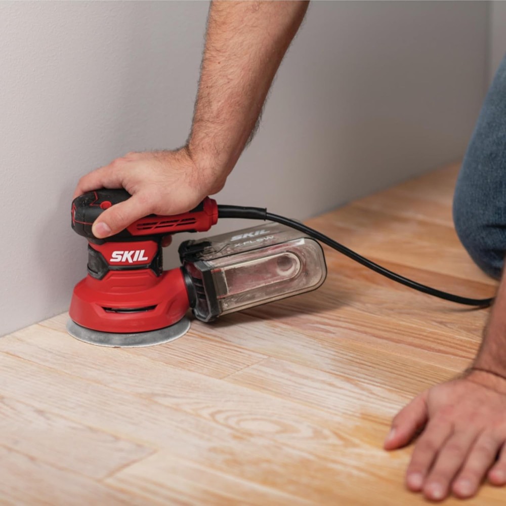 5” Random Orbital Sander with Cyclonic Dust Box & 3pc Sanding Sheet - SR211601,