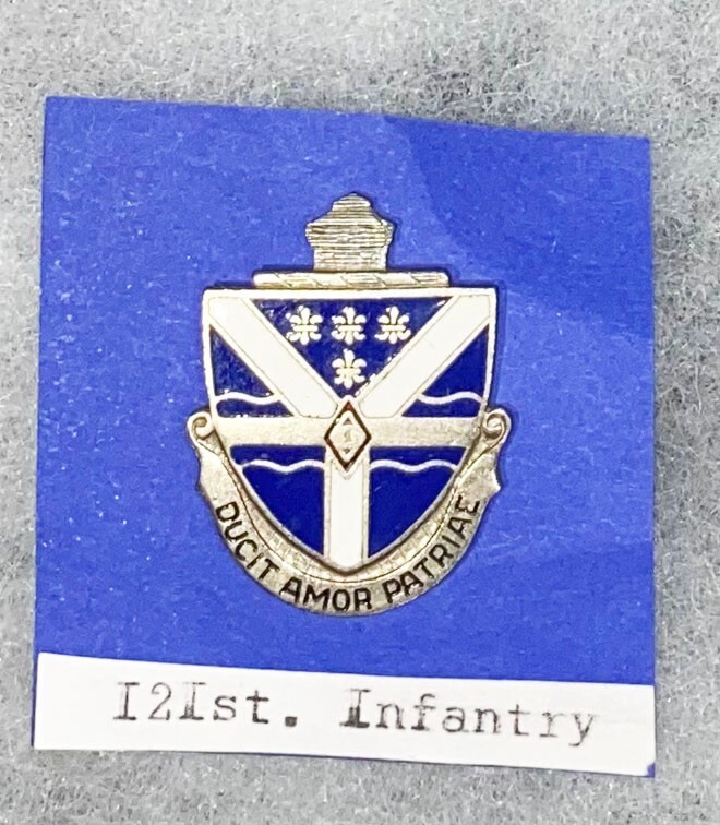 WWII 121st Infantry DI PB