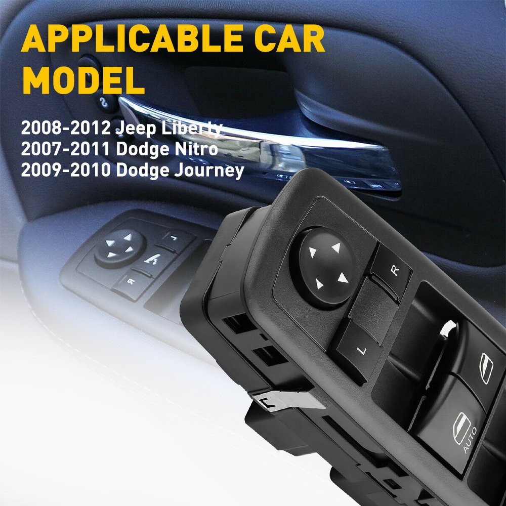 Left Driver Side Power Window Master Control Switch For 2007-2011 Dodge Nitro