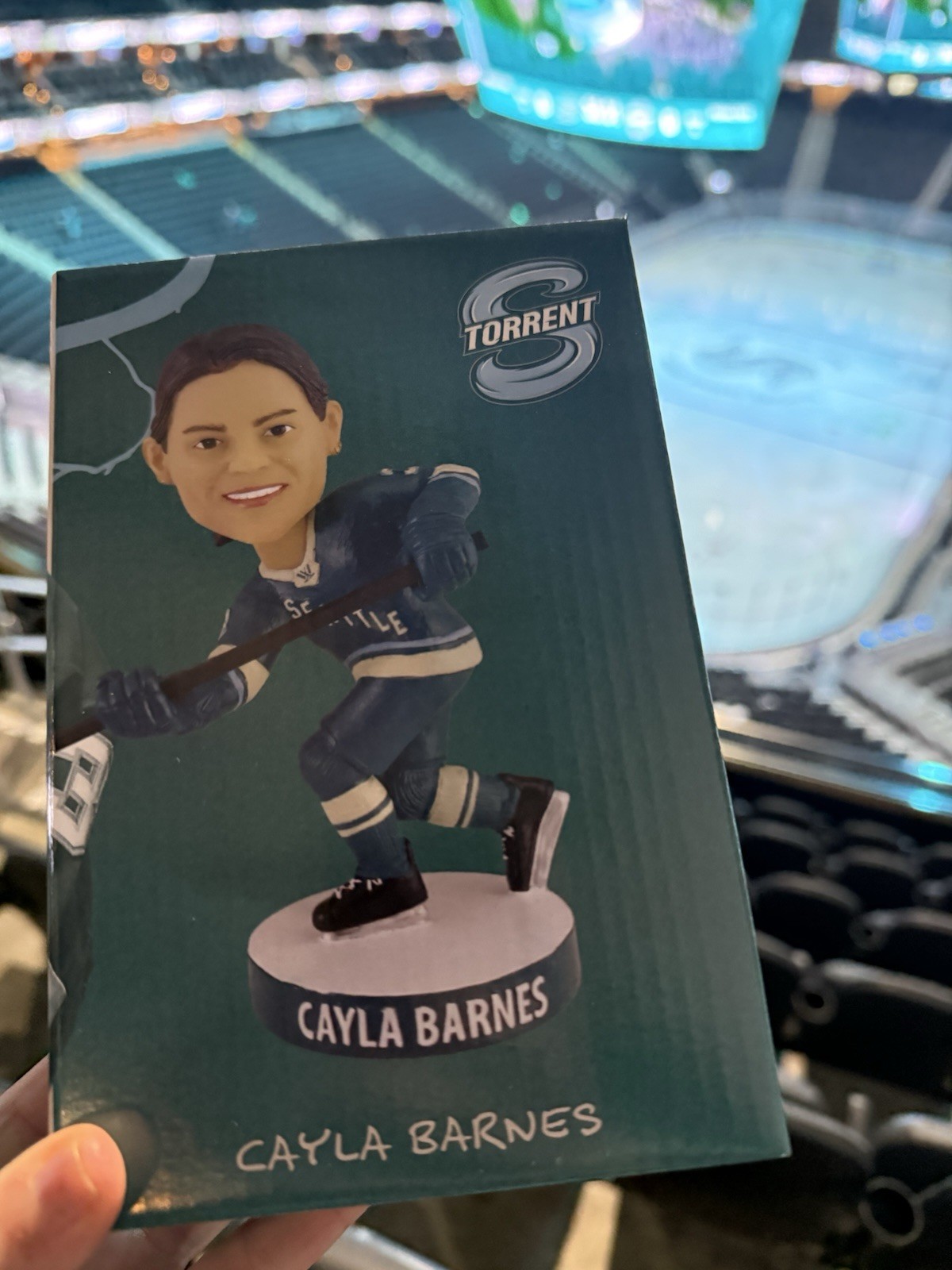 2026 Cayla Barnes Bobblehead Seattle Torrent Hockey PWHL SGA 3/11/26 US Olympics