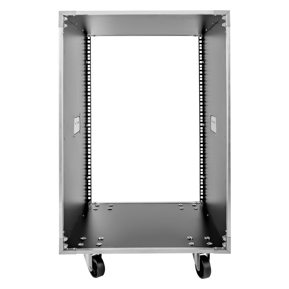16U Server Rack Open Frame Rolling Network Data Rack 19 inch w/ Casters 4 Post!