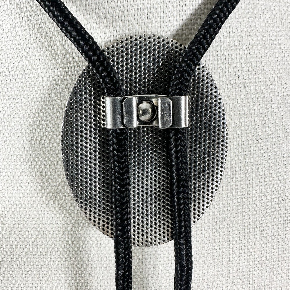 Western Turquoise Silver Tone Bolo Tie