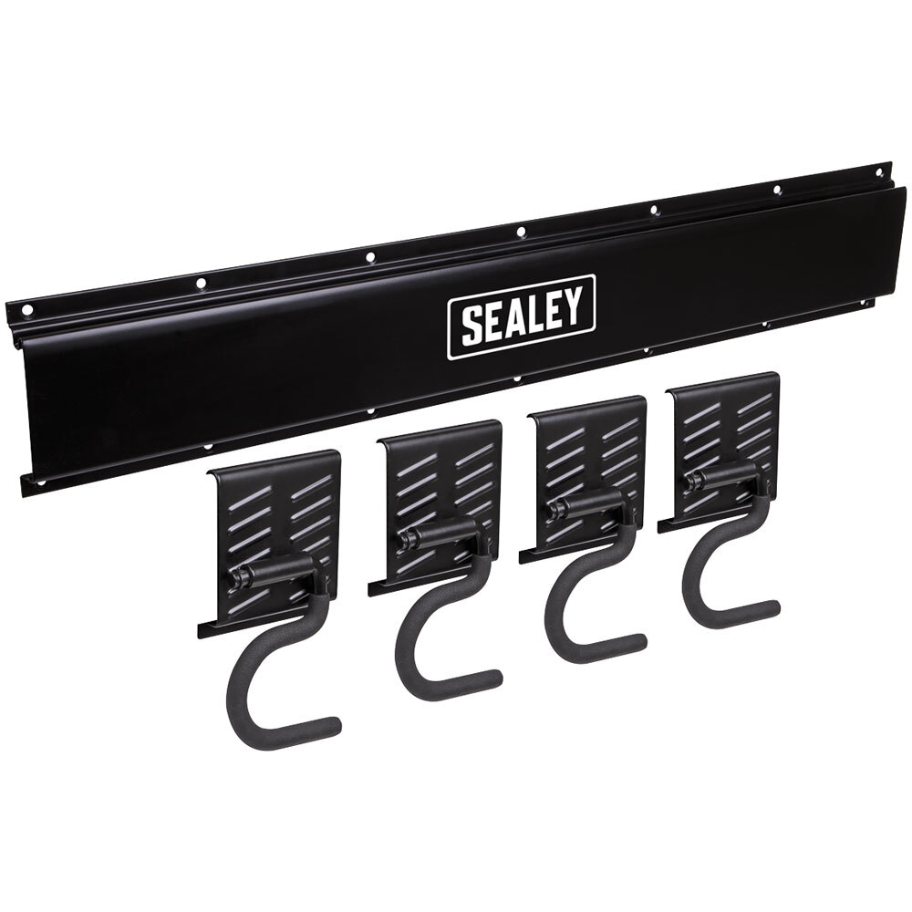 Sealey APHKIT5 Wall Mounting 4 Hook Storage Rail