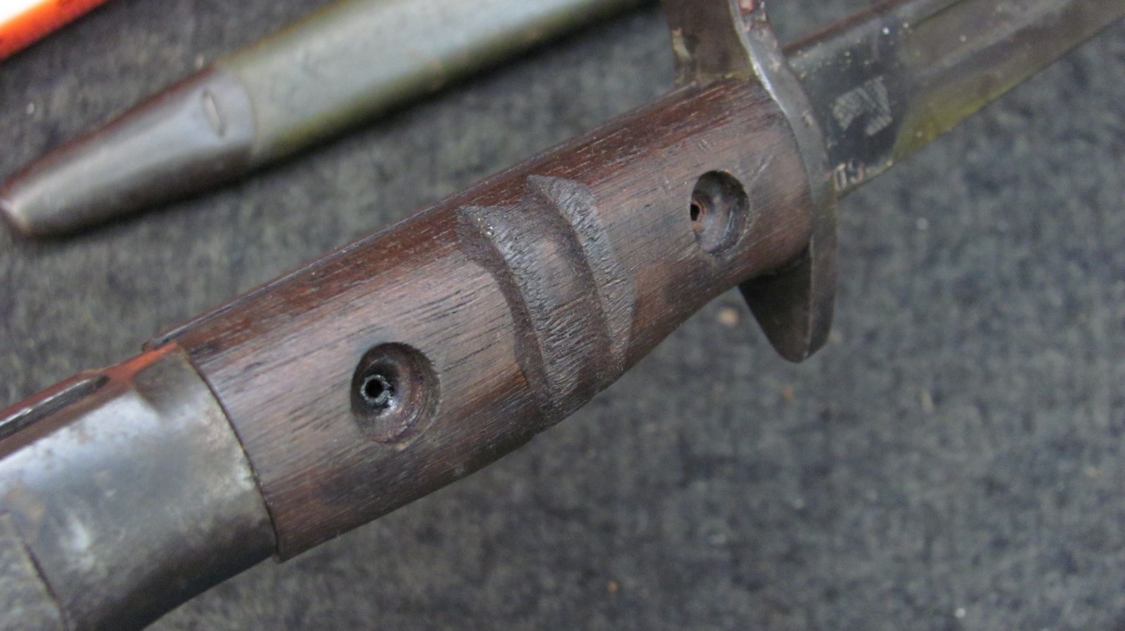 WWI US Army M1917 Enfield Rifle Bayonet w/Scabbard Remington - Trench Shotgun 1