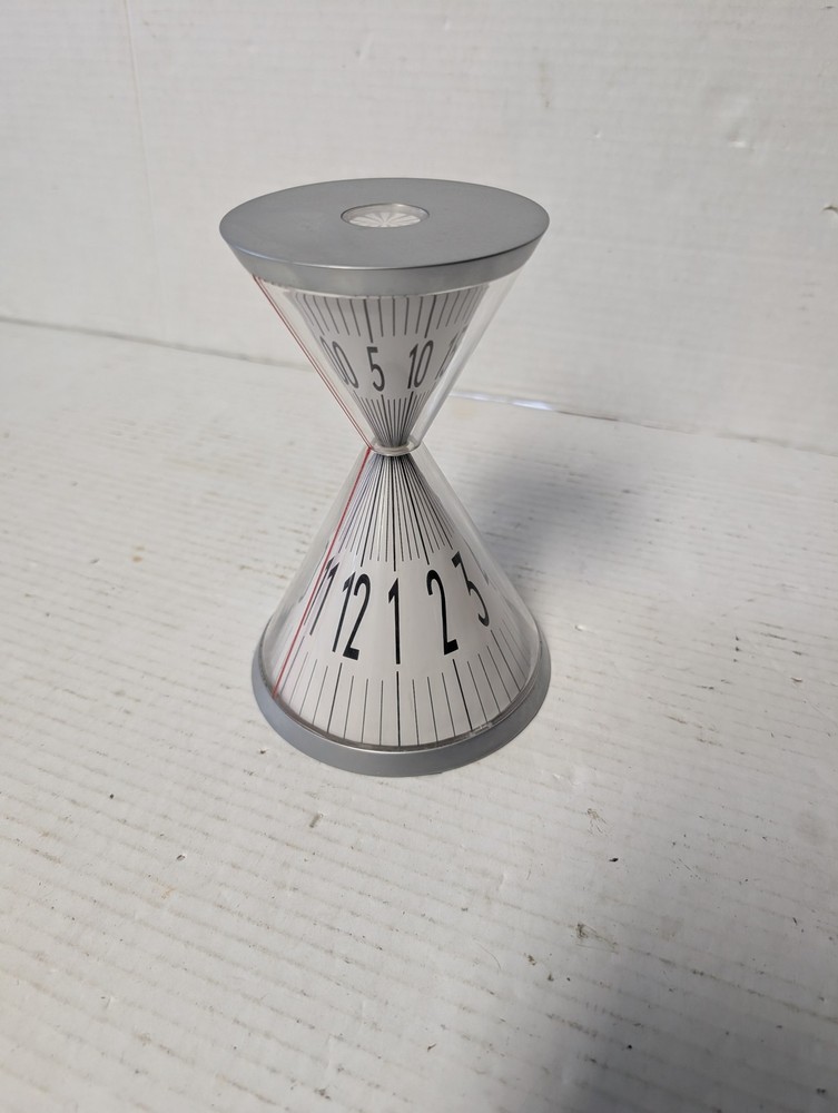 Hourglass Kitchen Timer 60 Minute Silver Cone Mechanical Retro Desktop Timer