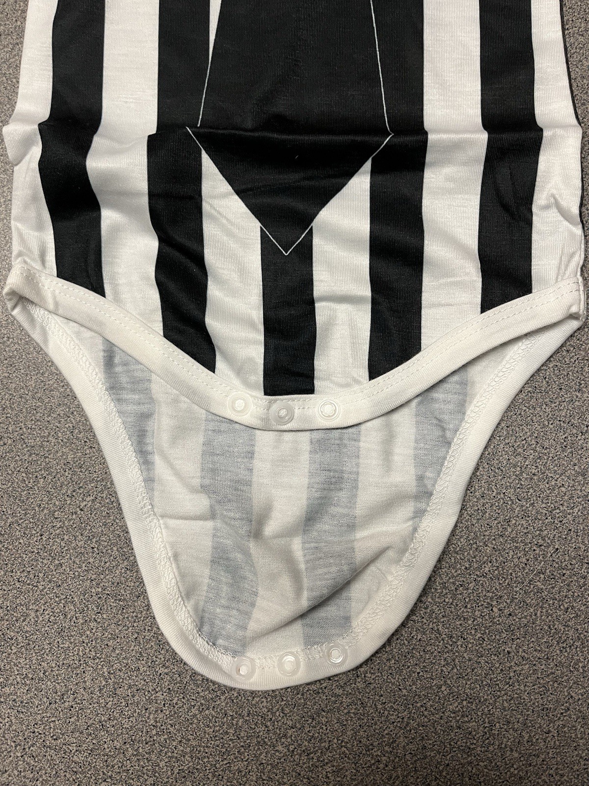 New Beetlejuice Infant Baby Halloween Costume Bodysuit with Printed Tie and Pant