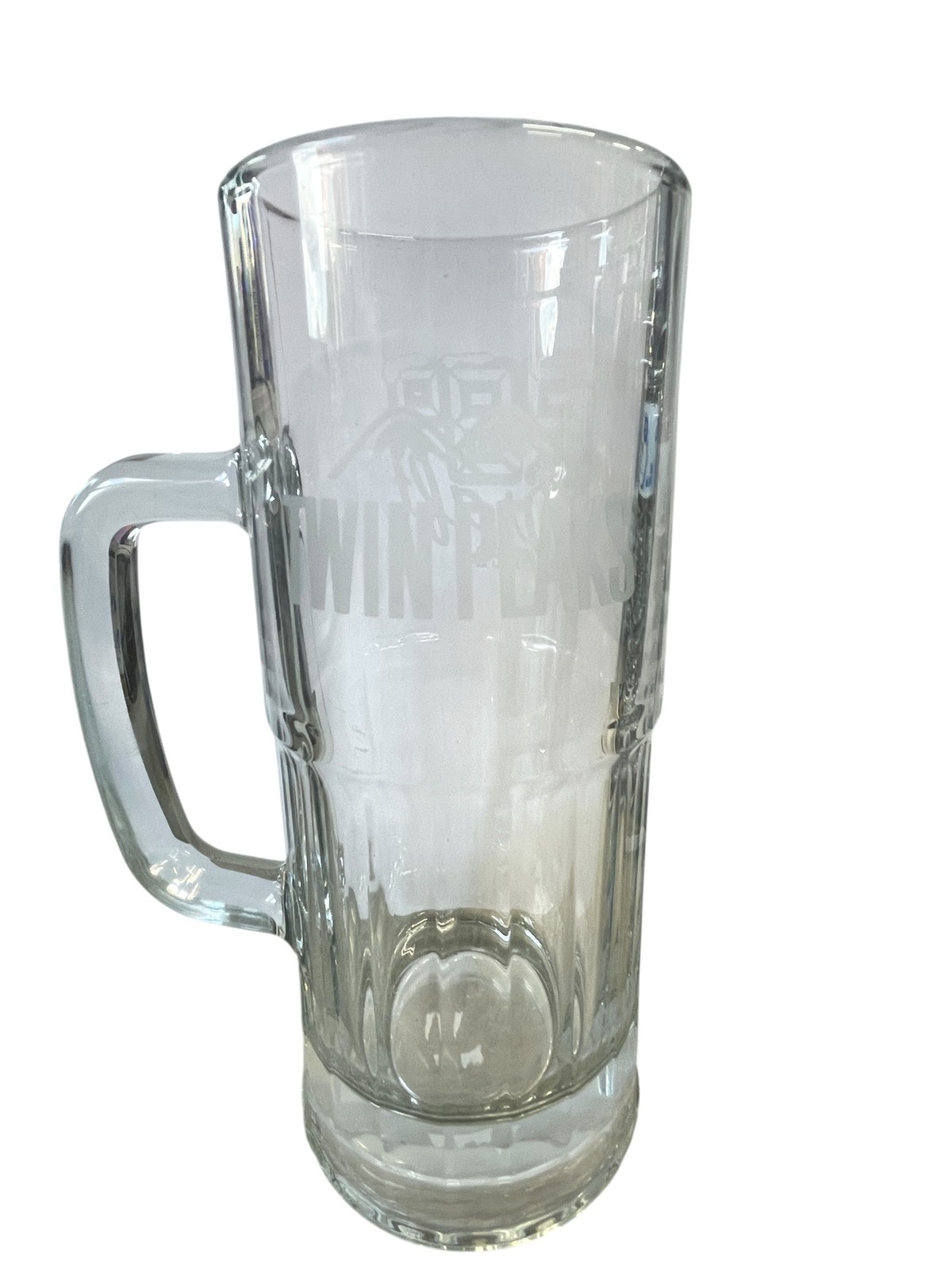 Twin Peaks Restaurant Draft Beer Mug Glass Stein 8" Tall Barware Collectible