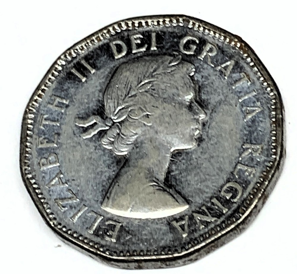 # C8126 CANADA COIN, FIVE CENTS 1954