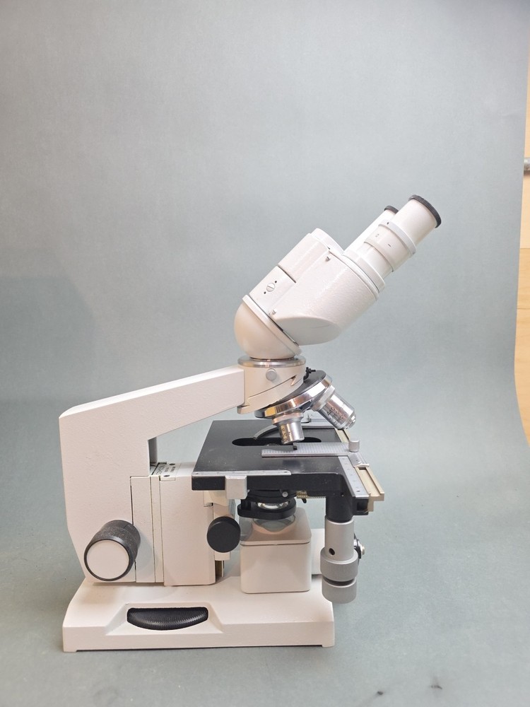 Comcon Binocular Microscope N960236 In Wooden Case 4 Objectives