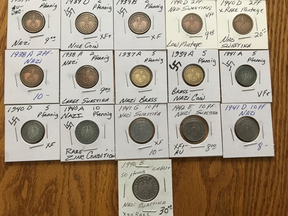 26 Third Reich Coins