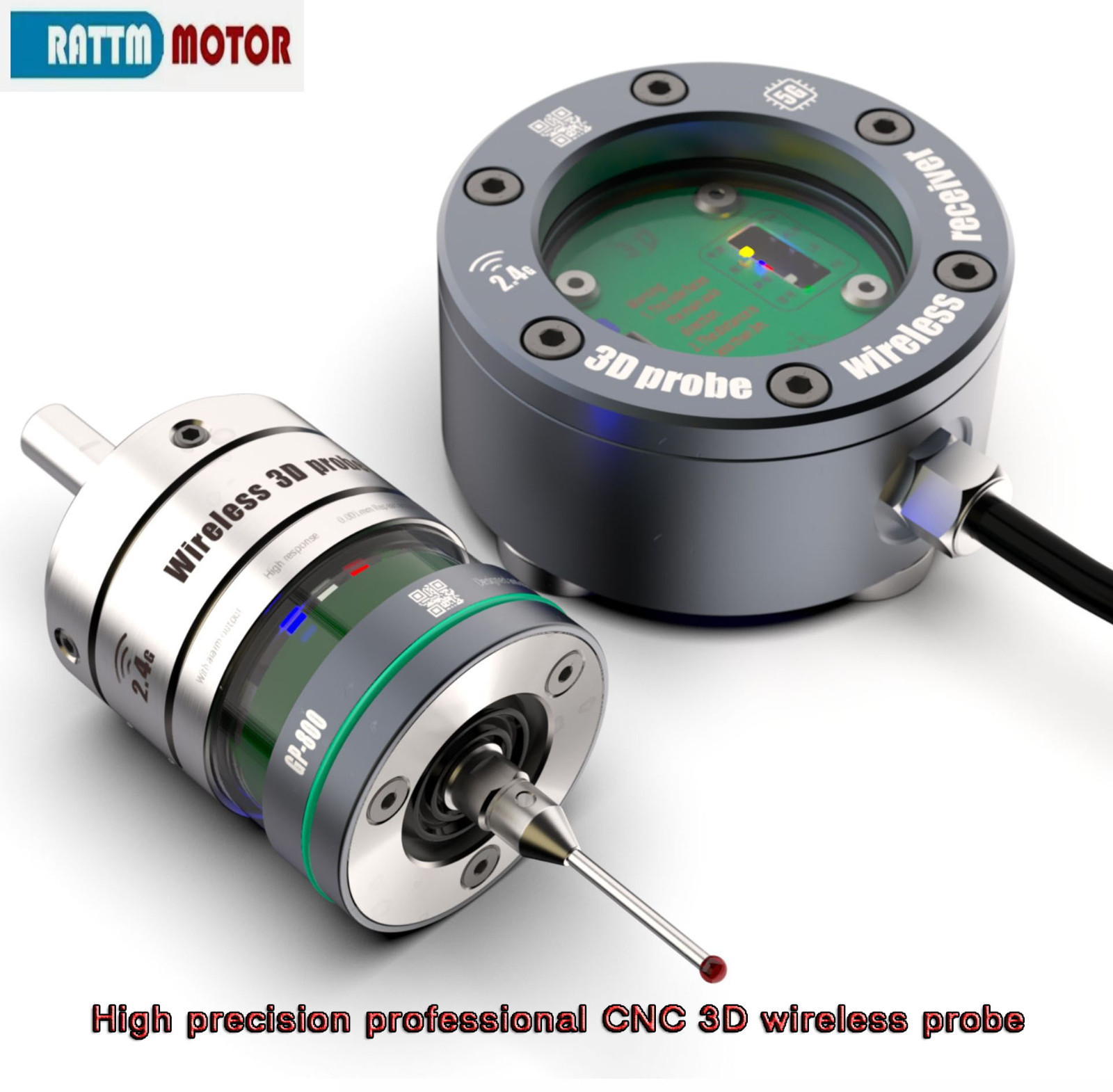 CNC IP67 0.001mm precision wireless 3D probe Infrared Trigger Probe  Finder