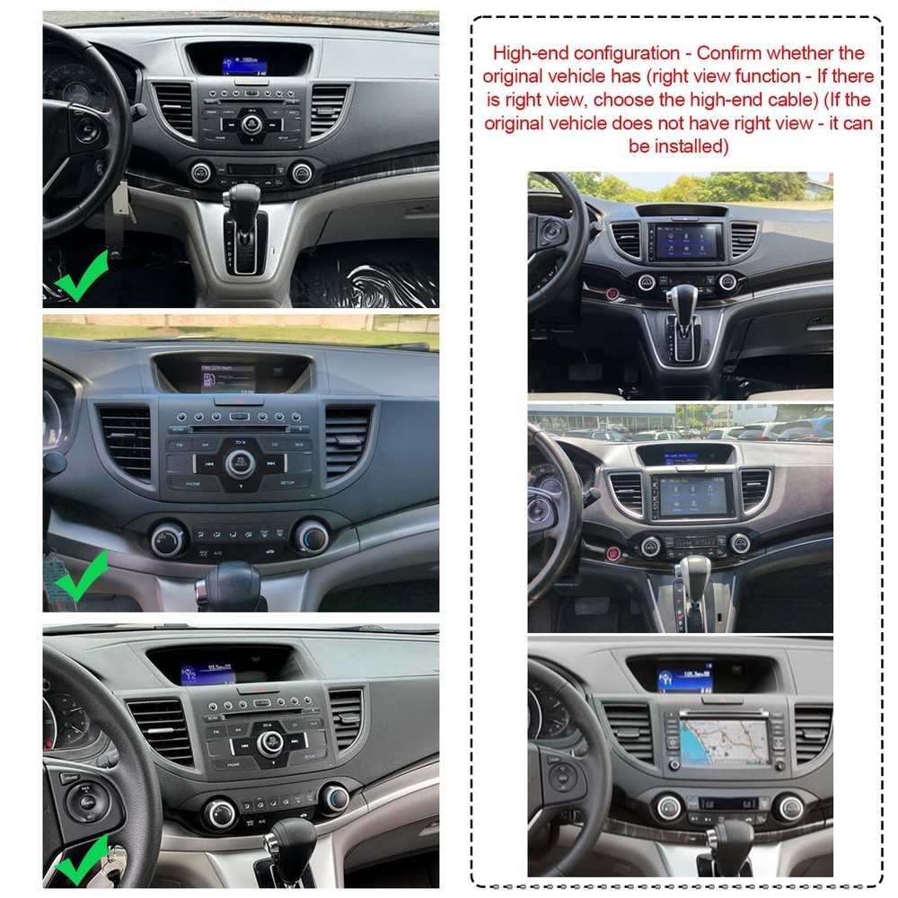 Android 13 Double Din Car Stereo 9 Touch Screen Wireless Carplay Android Auto