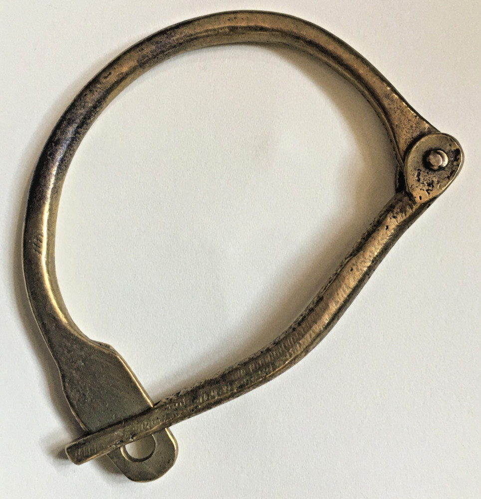 Original WW1 WW2 Solid Brass Kit Bag Lock (a)