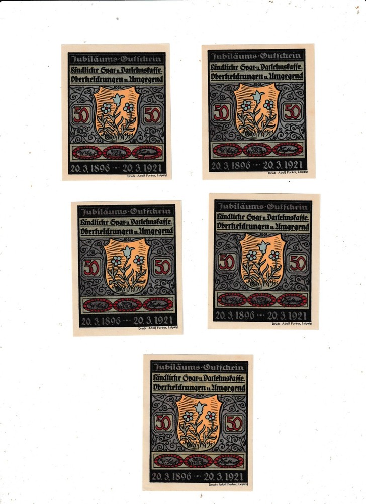 OBERHELDRUNGEN  FIVE  NOTES