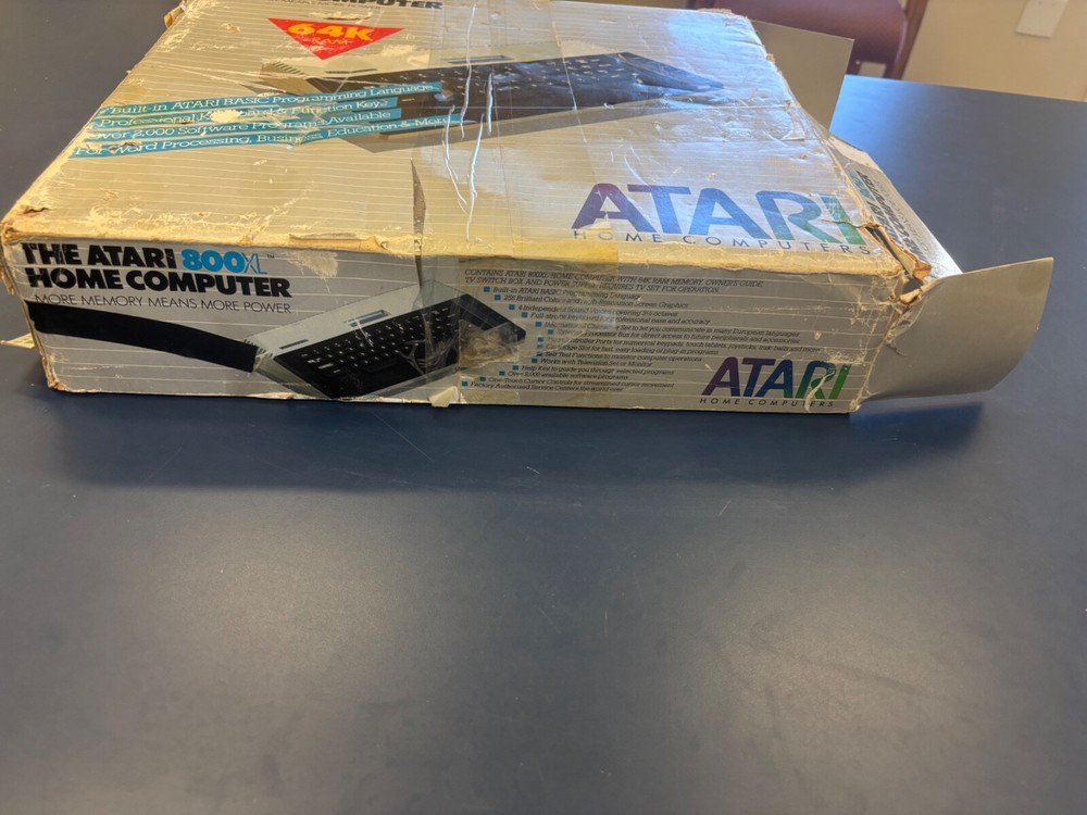 Atari 800xl Computer & 1050 disk drive with box untested/unused read details